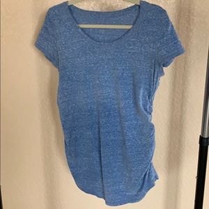 blue maternity top